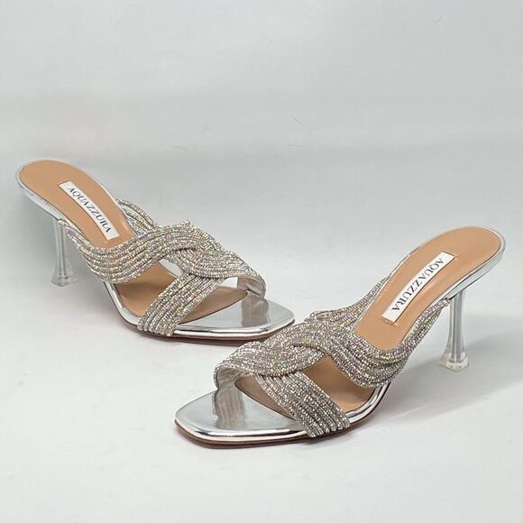 Aquazzura Gatsby Embellished Mules size 38 - Picture 11 of 16